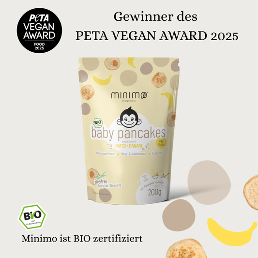Minimo Bio baby pancakes – Hafer • Banane 3er Pack