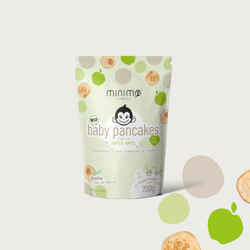 Minimo Bio baby pancakes – Hafer • Apfel